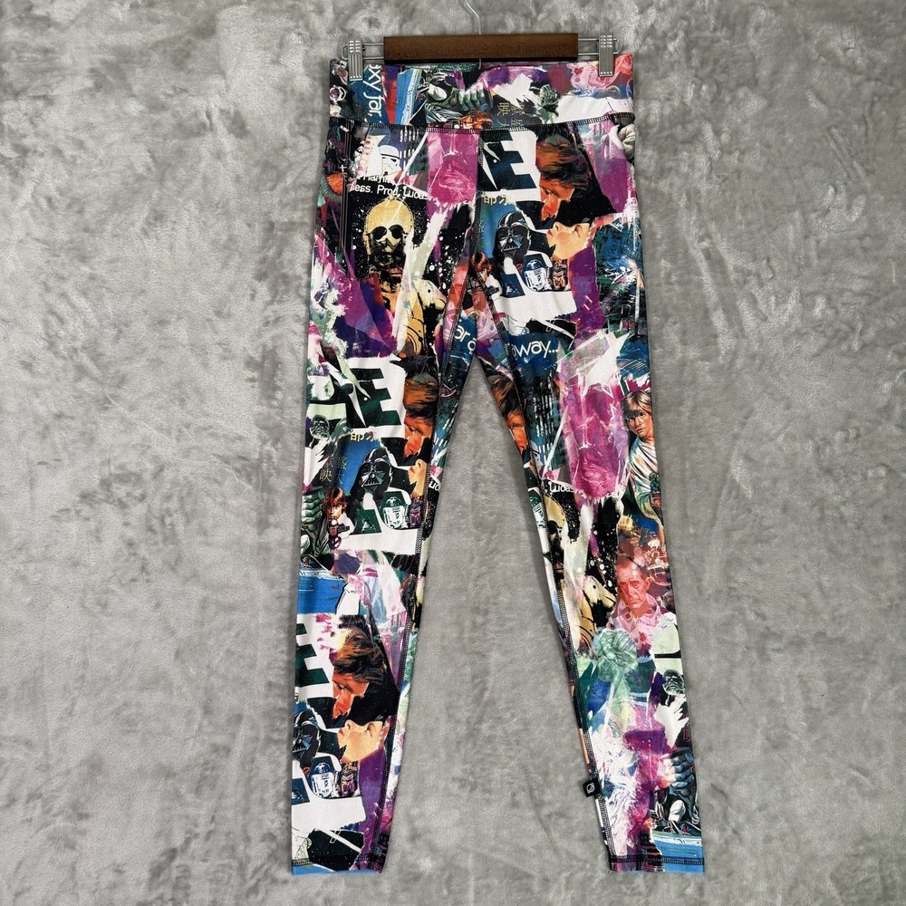 Terez x Star Wars Collection Leggings Size M Colorful Abstract Graphic Print